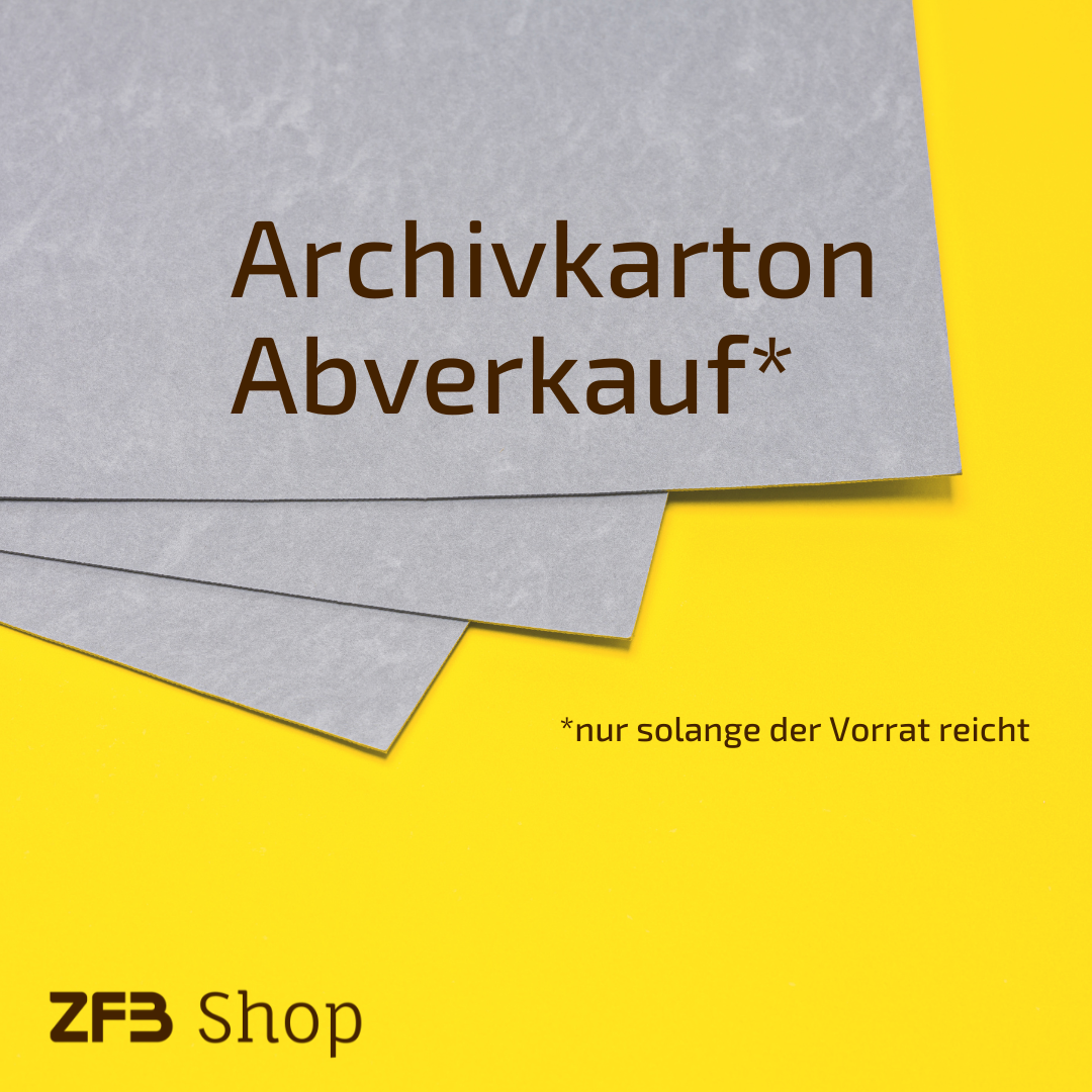 Abverkauf Archivkarton im ZFB Shop